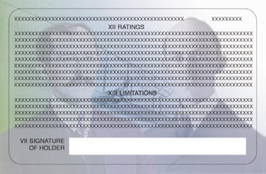 Airman Certificate Bottom