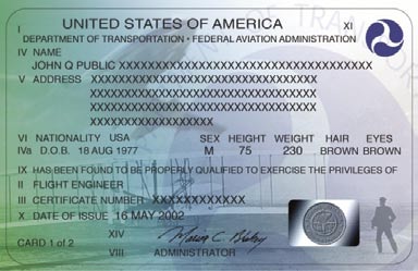 Airman Certificate Top