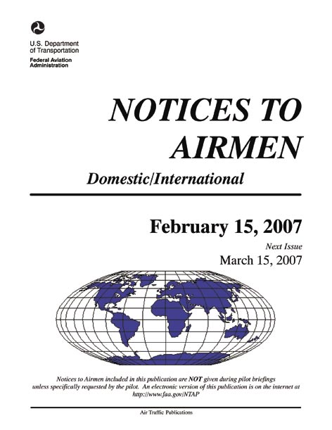 Sample NOTAM